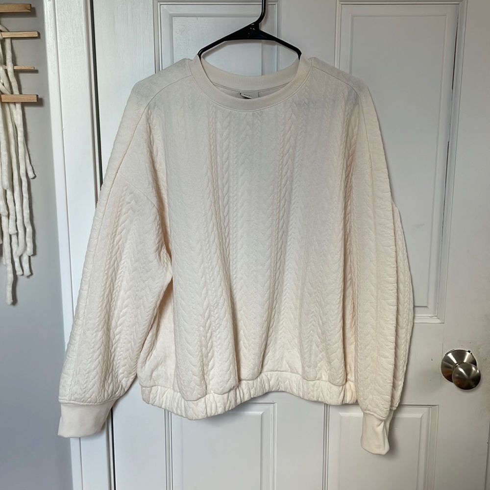 Cableknit Sweatshirt